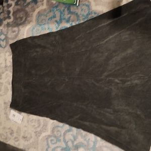 Army green skirt